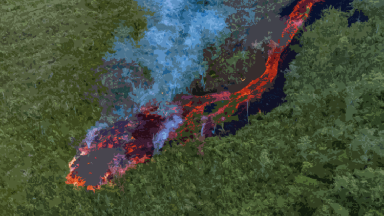 La lave coupera-t-elle la route nationale au PITON DE LA FOURNAISE (La Réunion)&nbsp;?